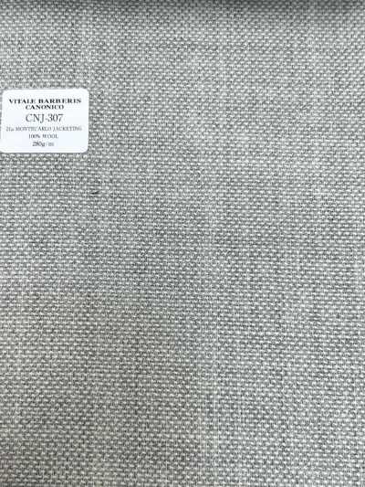 CNJ307 CANONICO Standard 21μ MONTECARLO Giacche Hopsack Grigio chiaro tinta unita
