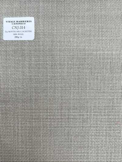 CNJ314 CANONICO (Canonico) Standard 21μ MONTECARLO per giacche Hopsack tinta unita beige chiaro