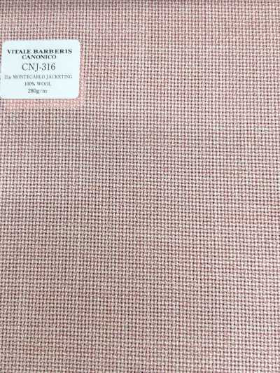 CNJ316 CANONICO Standard 21μ MONTECARLO per giacche Hopsack Rosa tinta unita