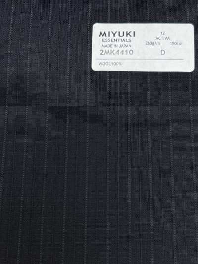 2MK4410 26SS MIYUKI Tessuto ESSENTIALS ACTIVA a righe navy