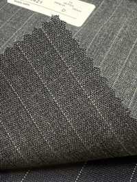 2MK4421 26SS Miyuki Textile MIYUKI ESSENTIALS ACTIVA Charcoal Heaven Grey Stripe[Tessile] Lanificio Miyuki Foto secondaria