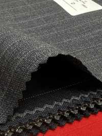 2MK4421 26SS Miyuki Textile MIYUKI ESSENTIALS ACTIVA Charcoal Heaven Grey Stripe[Tessile] Lanificio Miyuki Foto secondaria