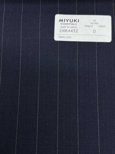 2MK4432 26SS Tessuto Miyuki MIYUKI Essentials ESSENTIALS ACTIVA righe blu navy