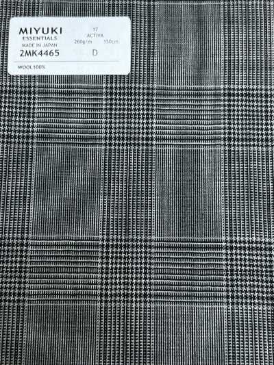 2MK4465 26SS MIYUKI Tessuti ESSENTIALS ACTIVA Quadri grigio medio