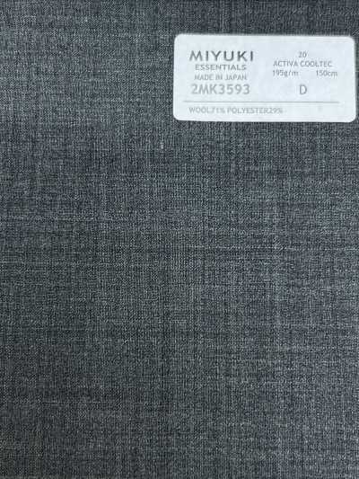 2MK3593 26SS Miyuki Tessuto MIYUKI ESSENTIALS ACTIVA ACTIVA COOLTEC Grigio medio tinta unita