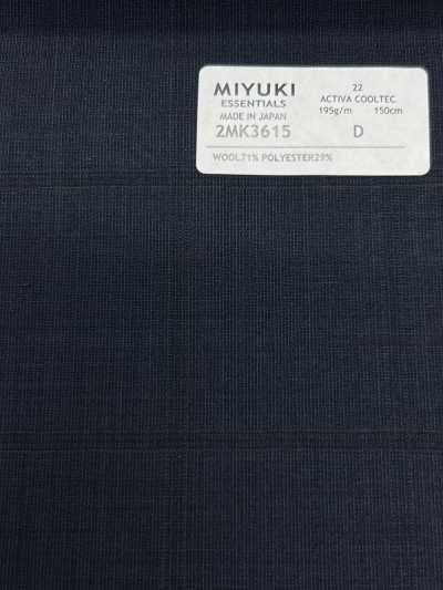 2MK3615 26SS Tessuto Miyuki MIYUKI ESSENTIALS ACTIVA ACTIVA COOLTEC Quadri navy