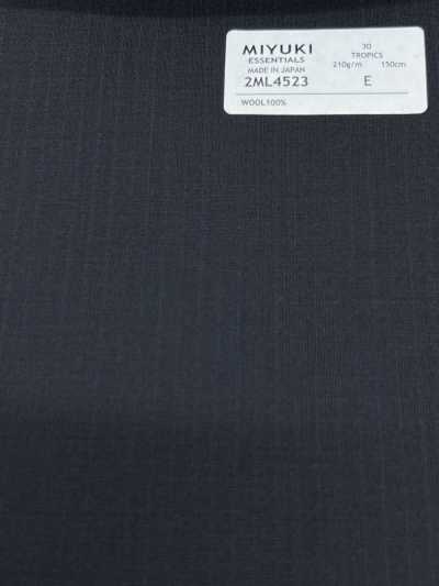 2ML4523 26SS MIYUKI Tessuti ESSENTIALS TROPICS Riga blu navy
