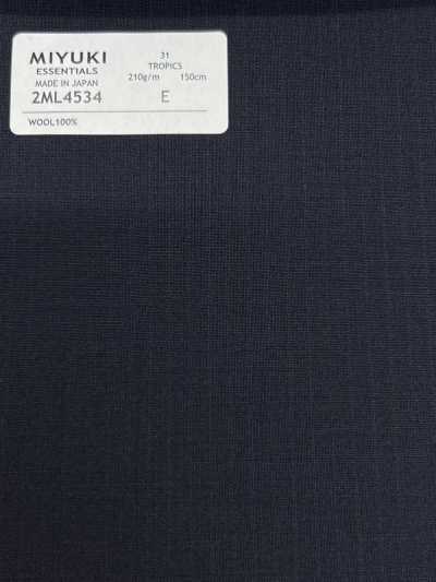 2ML4534 26SS MIYUKI Tessuti essenziali TROPICS righe navy