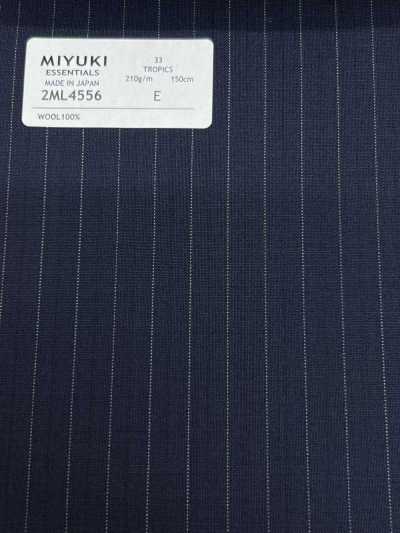 2ML4556 26SS MIYUKI Tessuti Essentials TROPICS Riga blu navy