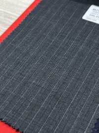 2ML4560 26SS Miyuki Textile MIYUKI Essentials TROPICS Charcoal Heaven Grey Stripe[Tessile] Lanificio Miyuki Foto secondaria