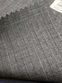 2ML4560 26SS Miyuki Textile MIYUKI Essentials TROPICS Charcoal Heaven Grey Stripe[Tessile] Lanificio Miyuki Foto secondaria