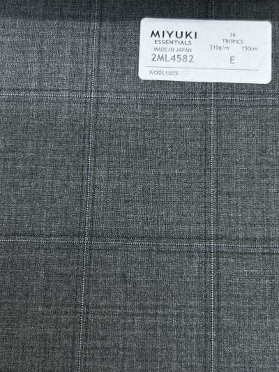 2ML4582 26SS Miyuki Tessuto MIYUKI Essentials TROPICS Quadri grigio medio