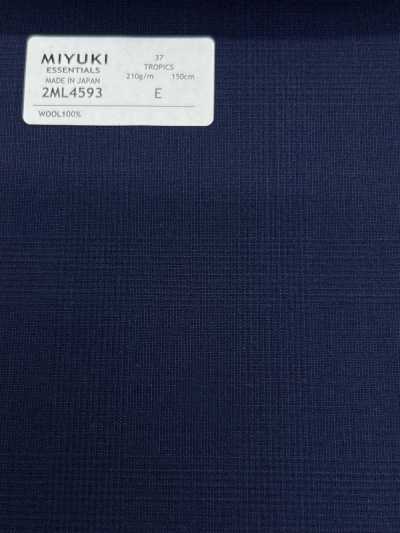 2ML4593 26SS MIYUKI Essenziali tessuto TROPICS a quadri blu navy