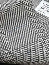 2ML4604 26SS Miyuki Textile MIYUKI Essentials TROPICS Light Gray Check[Tessile] Lanificio Miyuki Foto secondaria
