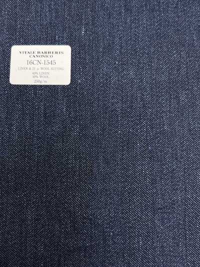 16CN1545 26SS VBC Vitale Barberis Canonico TESSUTO DA ABITO IN LINO & LANA 21 μ