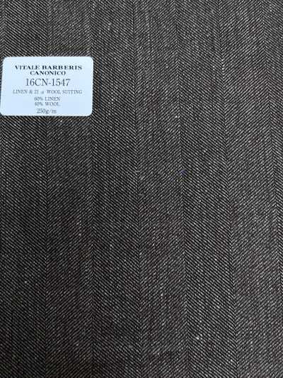16CN1547 26SS VBC Vitale Barberis Canonico TESSUTO ABITI IN LINO & LANA 21 μ