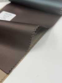 URJ-109 Fodera Stampata In 100% Cupro, Di Fabbricazione Italiana, Senza Fantasia, Colore Marrone.[Liner] TCS Foto secondaria