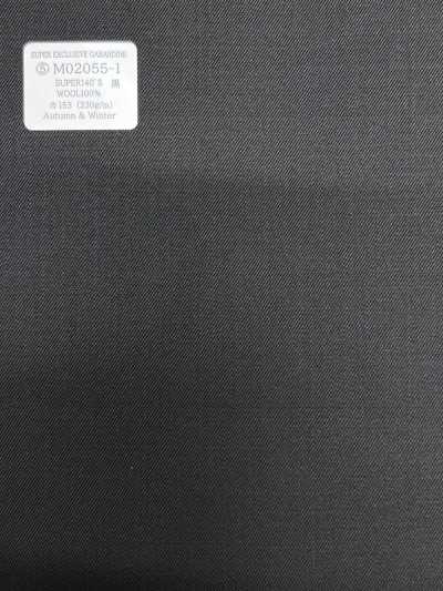 M02055-1 KUNISHIMA1850 Linea esclusiva 【SUPER EXCLUSIVE GABARDINE】 Nero tinta unita