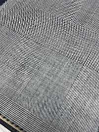 M02053-9 Linea Esclusiva KUNISHIMA1850 [Lana Extrafine 140's] Glen Check Bianco E Nero[Tessile] Società Per Azioni Kunishima Co., Ltd. Foto secondaria