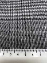 M02053-9 Linea Esclusiva KUNISHIMA1850 [Lana Extrafine 140's] Glen Check Bianco E Nero[Tessile] Società Per Azioni Kunishima Co., Ltd. Foto secondaria