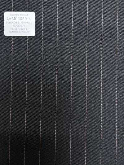 M02059-4 KUNISHIMA1850 Linea esclusiva [Pettinato superfine] Righe a matita grigie