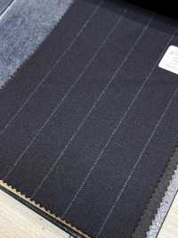 M02060-2 Linea Esclusiva KUNISHIMA1850 【Lana Pettinata Superfine】Righe Gessate Blu Navy[Tessile] Società Per Azioni Kunishima Co., Ltd. Foto secondaria