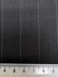 M02062-8 Linea Esclusiva KUNISHIMA1850 【Lana Pettinata Superfine】Spina Di Pesce Marrone[Tessile] Società Per Azioni Kunishima Co., Ltd. Foto secondaria
