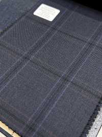 M02063-3 Linea Esclusiva KUNISHIMA1850 【Lana Pettinata Superfine】Blue Check[Tessile] Società Per Azioni Kunishima Co., Ltd. Foto secondaria