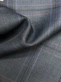 M02063-3 Linea Esclusiva KUNISHIMA1850 【Lana Pettinata Superfine】Blue Check[Tessile] Società Per Azioni Kunishima Co., Ltd. Foto secondaria