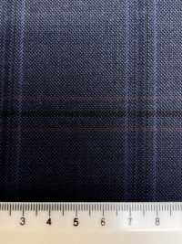 M02063-3 Linea Esclusiva KUNISHIMA1850 【Lana Pettinata Superfine】Blue Check[Tessile] Società Per Azioni Kunishima Co., Ltd. Foto secondaria