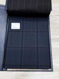 M02063-3 Linea Esclusiva KUNISHIMA1850 【Lana Pettinata Superfine】Blue Check[Tessile] Società Per Azioni Kunishima Co., Ltd. Foto secondaria