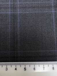 M02063-5 KUNISHIMA1850 Linea Esclusiva 【Lana Pettinata Superfine】Quadri Grigi[Tessile] Società Per Azioni Kunishima Co., Ltd. Foto secondaria