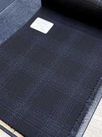 M02064-2 Linea Esclusiva KUNISHIMA1850 【Lana Pettinata Superfine】Quadri Mélange Blu Navy[Tessile] Società Per Azioni Kunishima Co., Ltd. Foto secondaria