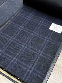M02065-3 KUNISHIMA1850 Linea Esclusiva 【Lana Pettinata Superfine】Quadri Blu Mélange[Tessile] Società Per Azioni Kunishima Co., Ltd. Foto secondaria