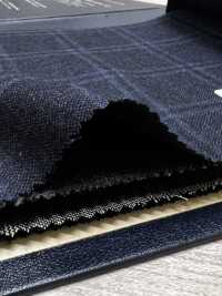 M02065-3 KUNISHIMA1850 Linea Esclusiva 【Lana Pettinata Superfine】Quadri Blu Mélange[Tessile] Società Per Azioni Kunishima Co., Ltd. Foto secondaria