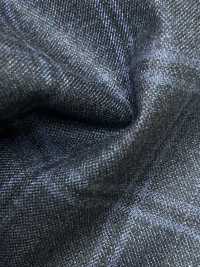 M02065-3 KUNISHIMA1850 Linea Esclusiva 【Lana Pettinata Superfine】Quadri Blu Mélange[Tessile] Società Per Azioni Kunishima Co., Ltd. Foto secondaria