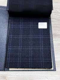 M02065-3 KUNISHIMA1850 Linea Esclusiva 【Lana Pettinata Superfine】Quadri Blu Mélange[Tessile] Società Per Azioni Kunishima Co., Ltd. Foto secondaria