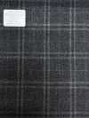 M02065-4 Linea Esclusiva KUNISHIMA1850 【Lana Pettinata Superfine】Grigio A Quadri Mélange