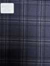 M02045-3 Linea Esclusiva KUNISHIMA1850 【SOMO CASHMERE 100%】 Check 3D Blu Scuro