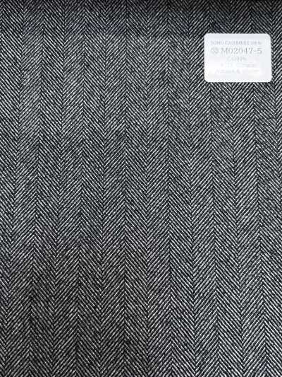 M02047-5 KUNISHIMA1850 Linea esclusiva [SOMO CASHMERE 100%] Spigato grigio