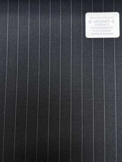 M02067-2 KUNISHIMA1850 Linea Esclusiva [W/S Executive Stripe] Riga blu navy scuro