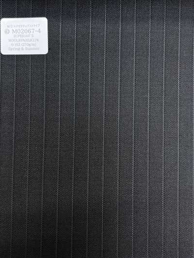M02067-4 Linea esclusiva KUNISHIMA1850 [W/S Executive Stripe] Riga grigio antracite scuro