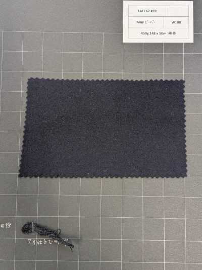 1AFC62-39 [Scorte limitate] Tessuto Nikke Textile MAF Beaver blu navy per cappotti
