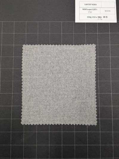 1AFC07-283 [Articolo a stock limitato] Nikke Textile Tessuto MAFsuper120's Flanella Grigia