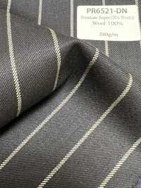 PR6521-DN Tessuto A Righe Elasticizzato Giapponese Premium Standard, Super 120's, Blu Navy Scuro[Tessile] Immagini aggiuntive