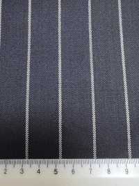 PR6521-DN Tessuto A Righe Elasticizzato Giapponese Premium Standard, Super 120's, Blu Navy Scuro[Tessile] Immagini aggiuntive