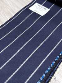PR6521-NV Tessuto Giapponese Standard Premium Super120's Elasticizzato A Righe Blu Navy[Tessile] Immagini aggiuntive