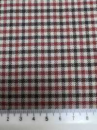 MH6511-BR Tessuto Pettinato Standard Giapponese In Lana E Mohair (Stile Tonic) A Quadri Marrone[Tessile] Immagini aggiuntive