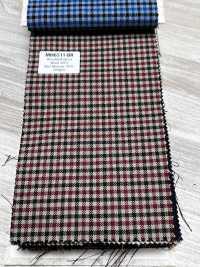 MH6511-BR Tessuto Pettinato Standard Giapponese In Lana E Mohair (Stile Tonic) A Quadri Marrone[Tessile] Immagini aggiuntive