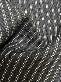 MH6521-BK Tessuto Pettinato Standard Giapponese In Lana E Kid Mohair (Stile Tonic) A Righe Nero[Tessile] Immagini aggiuntive